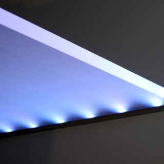 Aluminium LED Profile for 10mm Strip - For Edge Lighting Glass and Acrylic Shelves